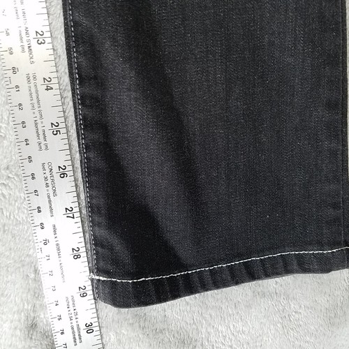 Eileen Fisher Damenjeans 6 schwarz Denim gerade Stretch Bio-Baumwolle - Bild 13 von 14