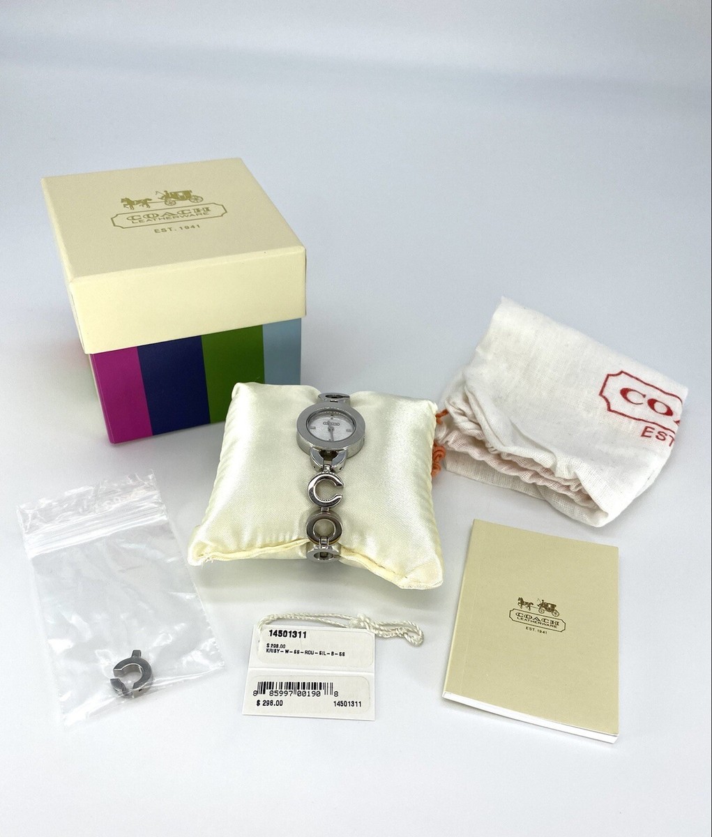 Authentic COACH Krisy Signature C-Link Silver Watch with  display picture 1