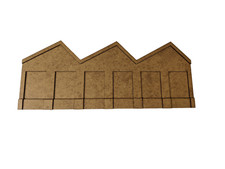 OO Gauge Ultra Low Relief Northlight Industrial Warehouse Blank Scratch Aid Kit