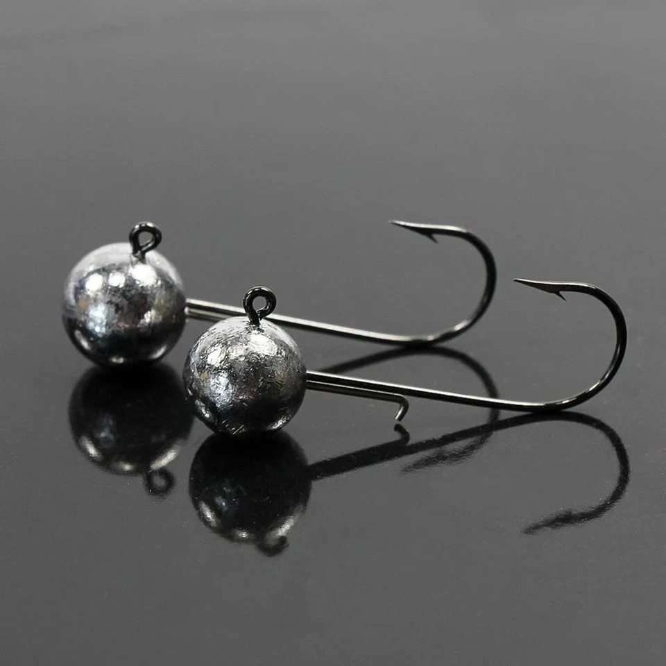 30 X Round Jighead Jighaken Jigköpfe Jigkopf Bleikopf Set 5-20g - Bild 2 von 4
