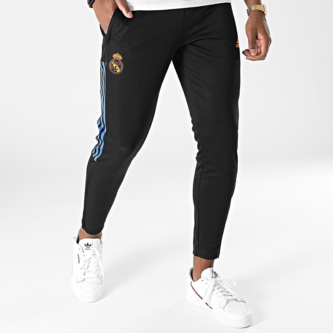 REAL MADRID TRAINING PANTS FOOTBALL SOCCER 2021 2022 ADIDAS GR4312