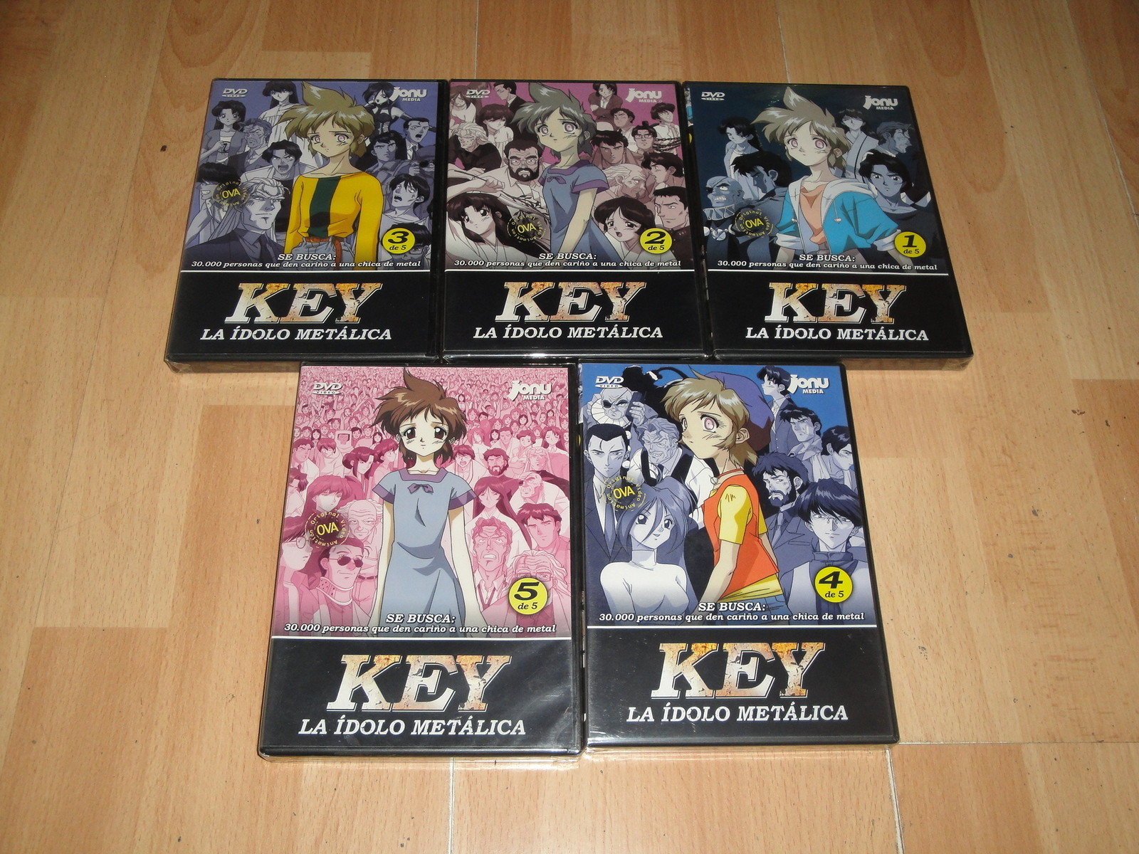 KEY LA IDOLO METALICA EN ANIME DVD SERIE COMPLETA CON 5 DISCOS NUEVA PRECINTADA