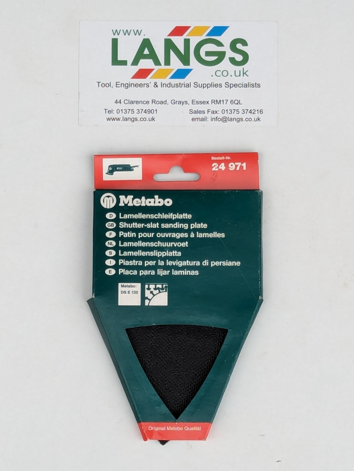 Metabo 624971 Replacement Delta Sanding Pad Plate  - New & Unused