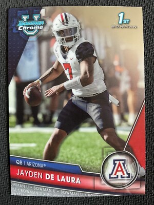 Jayden De Laura 2023 Bowman Chrome University RC Card #30  *Quantity Available*