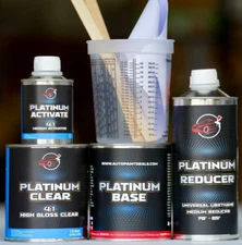 BMW Motorcycle QUART UNREDUCED Paint, Reducer + Clearcoat KIT PICK YOUR COLOR!