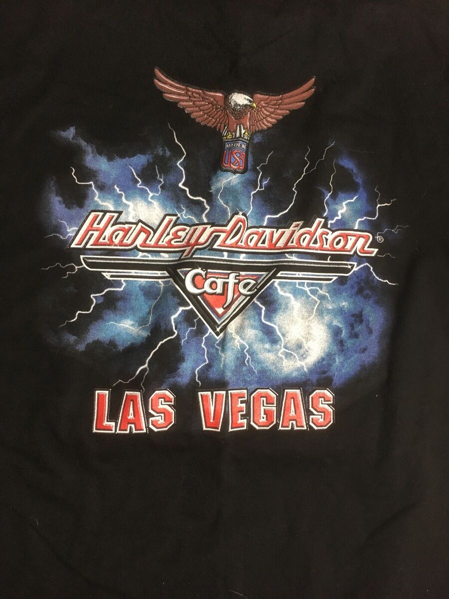 Vintage Harley Davidson Cafe Las Vegas Mens Black T-Shirt XL Vintage Harley Davidson Cafe Las Vegas Mens Black T-Shirt XL