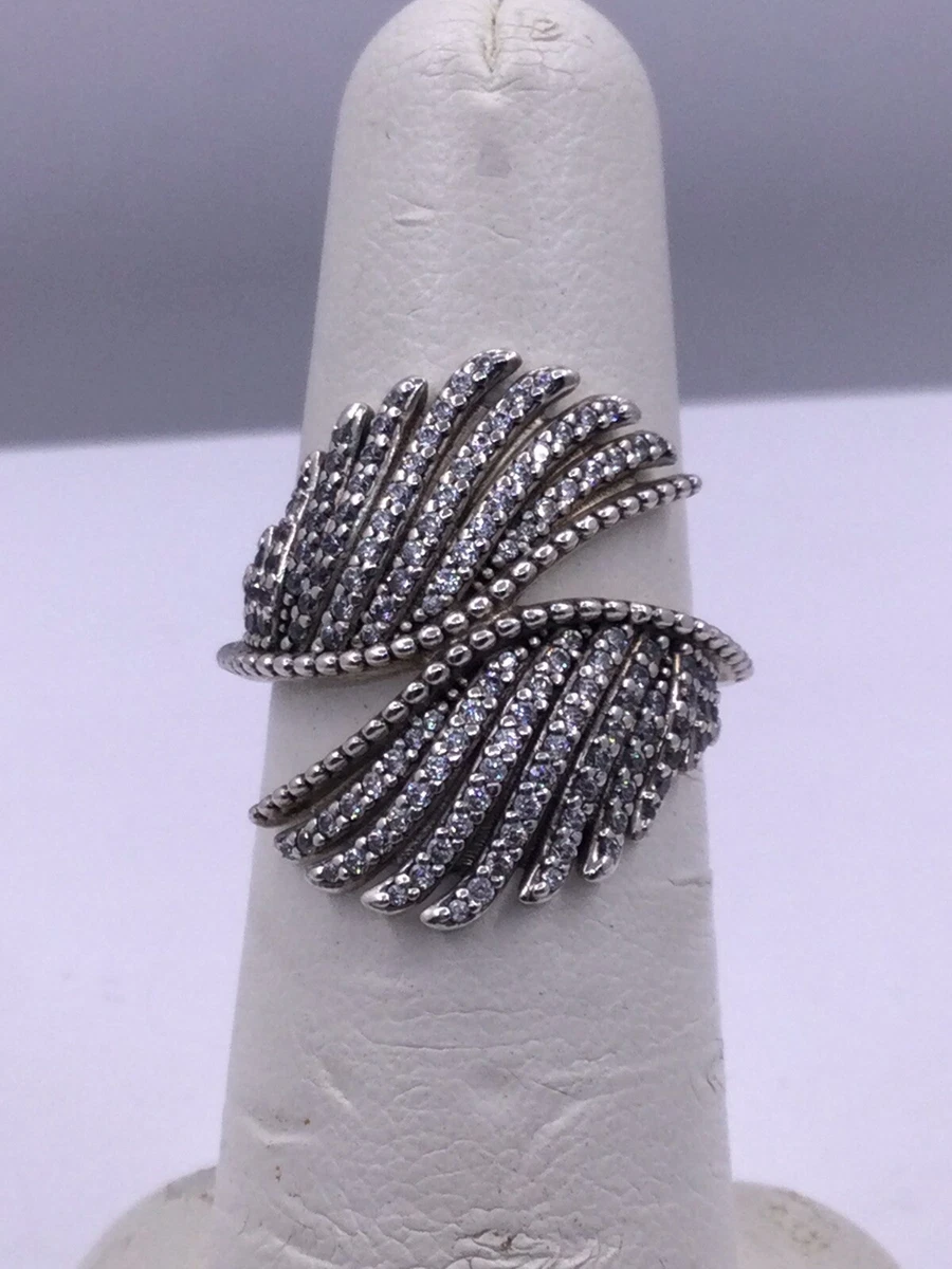 Pandora on sale feather ring