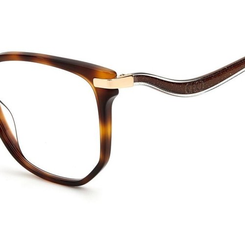 Lunettes de vue carrées Oversized Jimmy Choo JC257 Marron / Made in Italy - Photo 6 sur 10