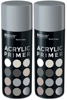 2x 400ml Grundierung Rostschutz Rostprimer Haftgrund Füller Autolack Farbe Grau