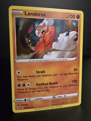 Pokémon TCG - LANDORUS - 148/264 - Cosmos Holo - Rare - Fusion Strike 2021 - NM+