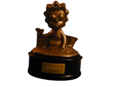 Goldene Maggie Simpson The Movie Action Figur aus 2007 f BurgerKing