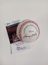 Larry Doby, Gene Woodling Tommy Helms + 1 American League Signed Baseball JSA -#