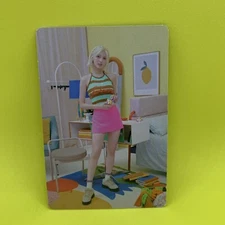 Gaeul IVE Vacation KPOP Girl Photo Goddess Idol Celeb Card Blonde Pink