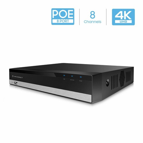 Amcrest NV2108E POE NVR 1080P/4MP/6MP/4K 8ch Network Video Recorder  Renewed - Picture 1 of 12