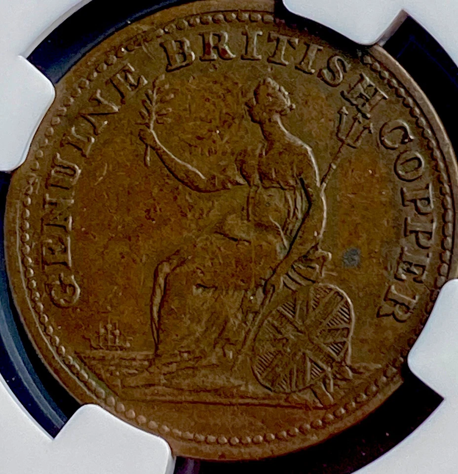 1815 Great Britain NGC Half Penny Withers 1418 Token VF25 - Image 4 of 4