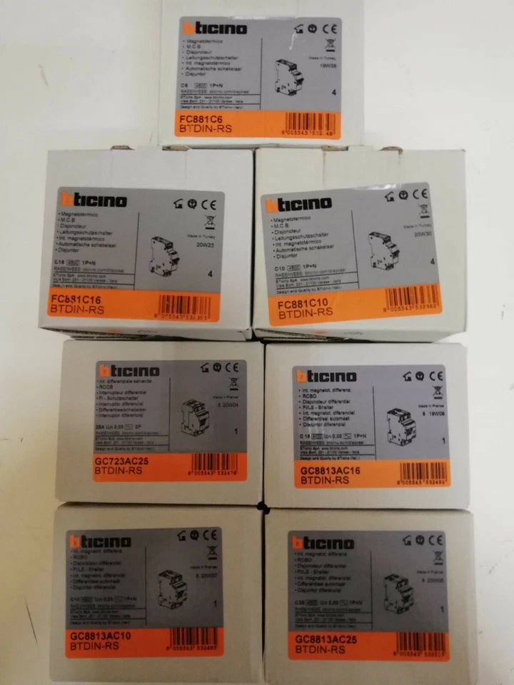 Bticino Interruttore magnetotermico differenziale serie FC881 GC8813 da 6 a 32a! - Immagine 4 di 4