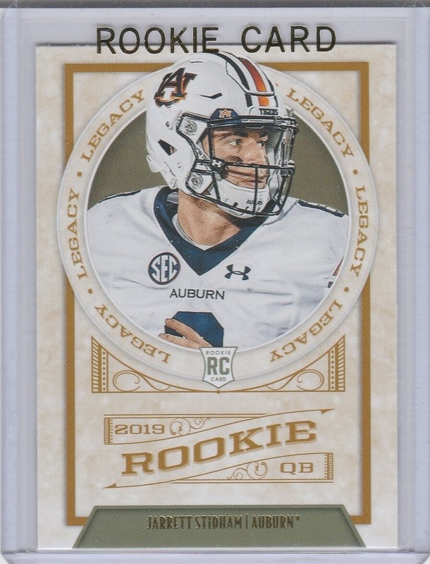 JARRETT STIDHAM ROOKIE CARD New England Patriots 2019 LEGACY FOOTBALL RC!