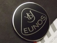 Badge Eunos retro style Mazda MX5 black and silver 55mm diameter enamel MX-5