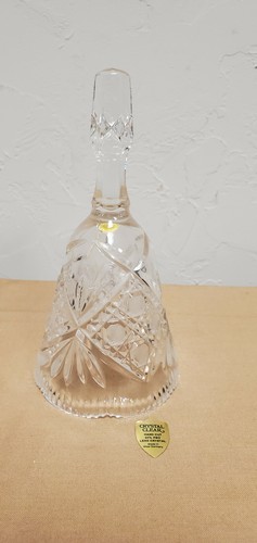 Vintage Lead Crystal 6" Bell made in West Germany cut glass