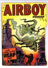 Airboy Comics V10#1 (FR) HEAP! Vikings! Creatures! Golden Age 1953 Hillman Z358