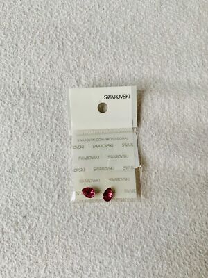 Swarovski Kristall Halskette Anhänger Strass Chatons Hot Pink Träne