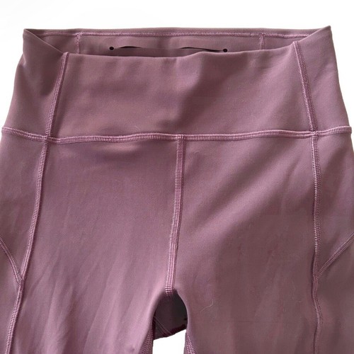 Lululemon In Movement Mauve Purple High-Waisted Cropped Leggings Everlux Gym Run - Picture 7 of 13