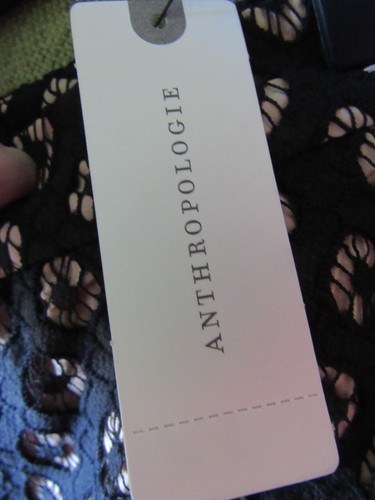 ANTHROPOLOGIE NWT BLACK LACE SKIRT WITH NUDE UNDERSKIRT - Picture 4 of 5