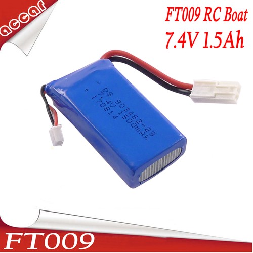 2 Batteries Li-ion 7.4V 1500mAh Pour Bateaux RC Feilun FT009, UDI009, UDI902, UDI002, AA102 – Rechange Fiable