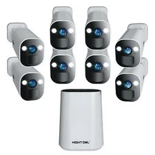 Night Owl 8 Channel 8 Camera Indoor Outdoor Wire Free 2K 64GB Security System