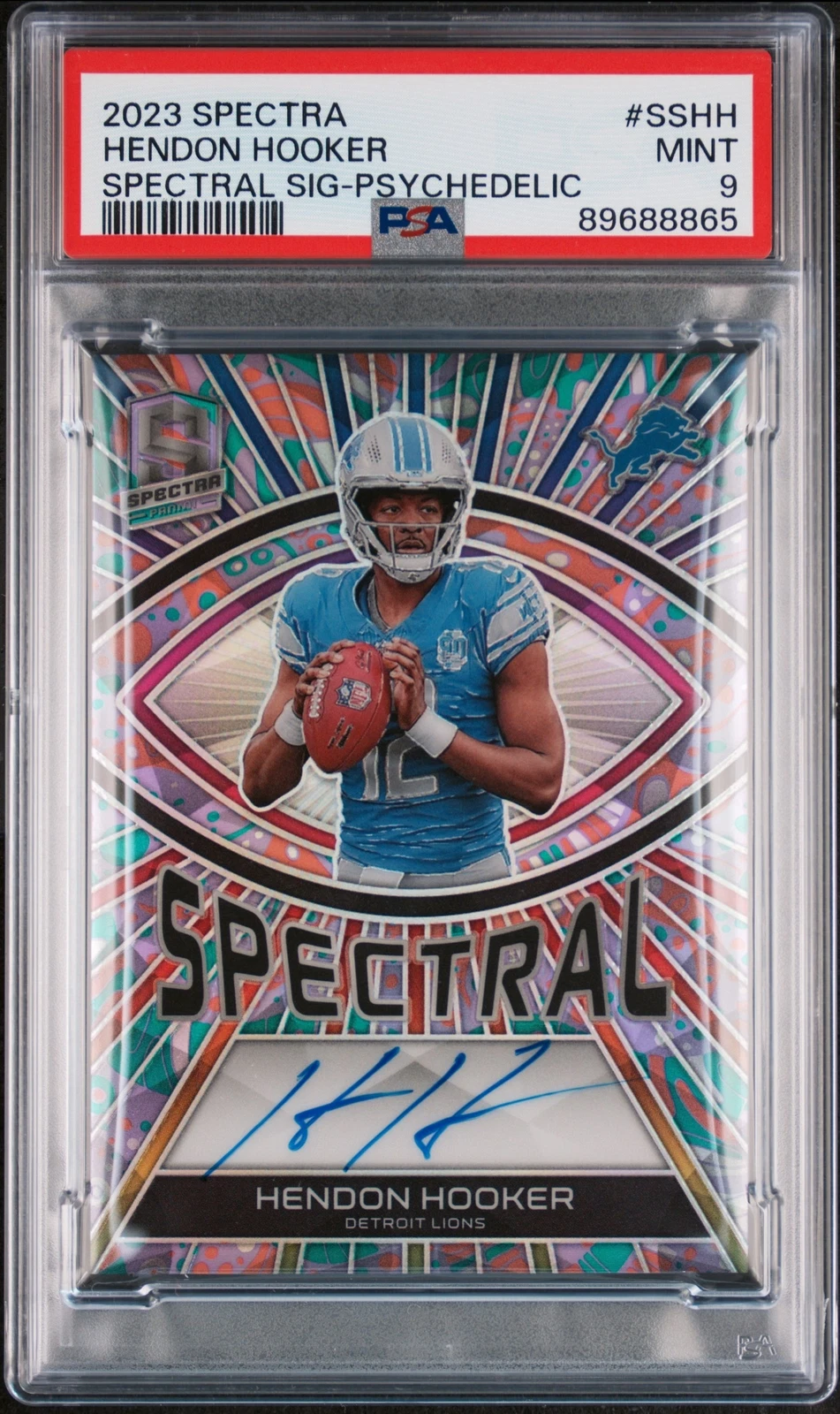 Hendon Hooker Panini Spectra Spectral Signatures #SSHH Psychedelic