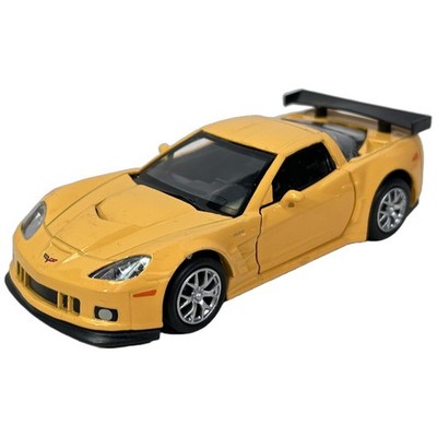 2010 Corvette C8-R Yellow 1/36 Scale Die-Cast Car Pull Back JFL Enterprises 5''