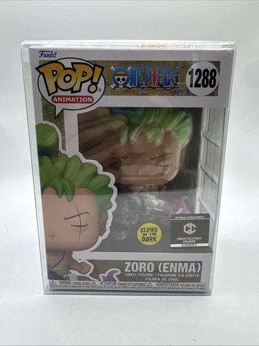 Funko Pop! One Piece Zoro Enma Glow in the Dark #1288 CCI with POP Protector