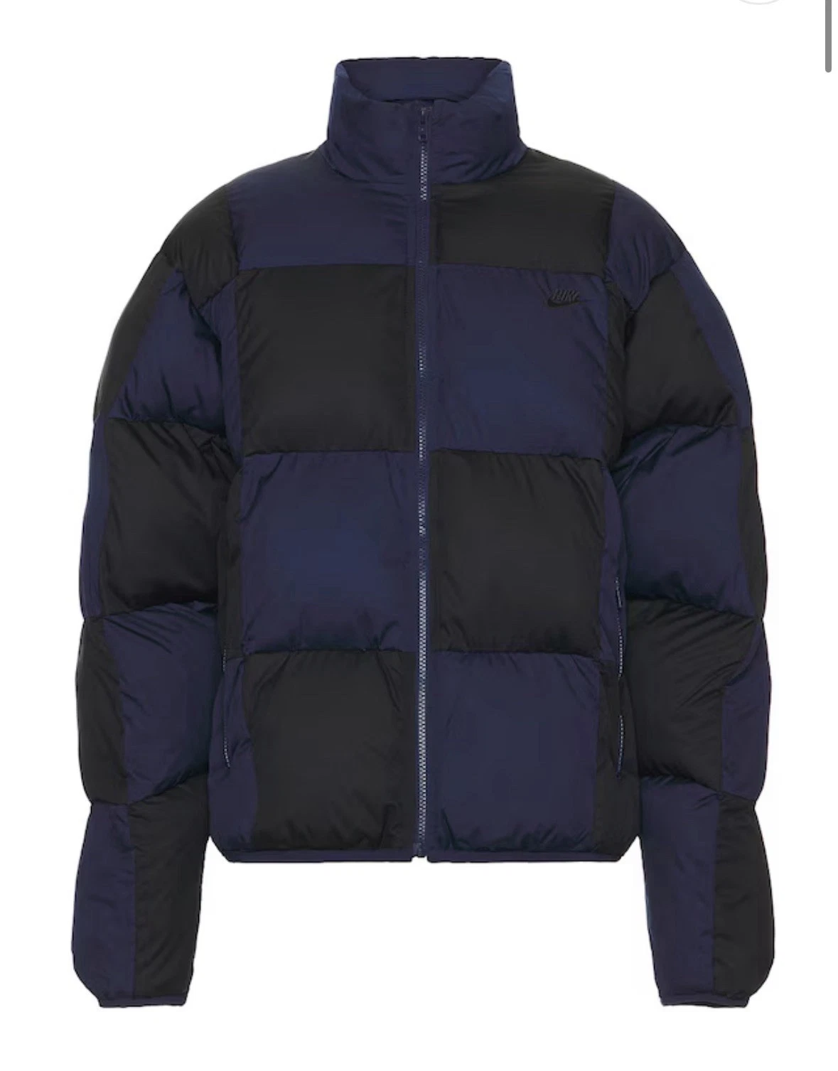 Men M Nike Checkered Puffer Jacket Therma-Fit Full Zip New FZ0865-410 $260 NWT