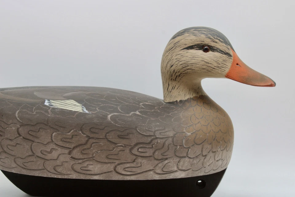 Ken Harris - 14" isca de pato de galinha pato pato pato pato - pintura original - assinado Woodville NY - Imagem 2 de 4