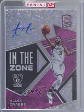 2018-19 Panini Spectra In the Zone Neon Pink Prizm 8/25 Allen Crabbe Auto s3g