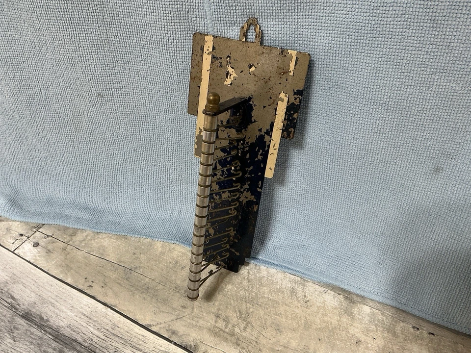 VTG Swank Cuff link Company Tie Rack Metal 1930’s 18 Swivel Hooks Wall Mounted - Image 3 of 4