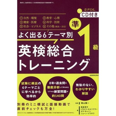 Eiken Pre-1st Level Training Book 6 Themes Hardcover Japan Import Excellent