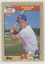 1987 Topps All Star Steve Sax #596 0uh9