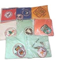Vtg BSA Boy Scouts of America Neckerchief Patch Lot 8 1960s New Unopened* 