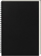 9x6 Soft Cover Blank Spiral Notebook, 100GSM, 1-Pack for Sketching and Drawing