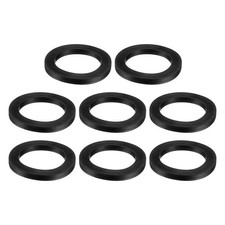 8Pcs Nitrile Rubber Flat Washer DN65 2-9/16" OD x 2" ID x 1/4" Thick Black