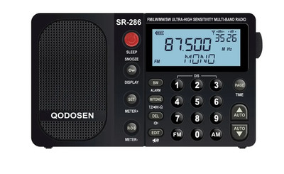 QODOSEN SR-286 FM/LW/MW/SW Radio Ultra-High Sensitivity Multi-band RadioReceiver