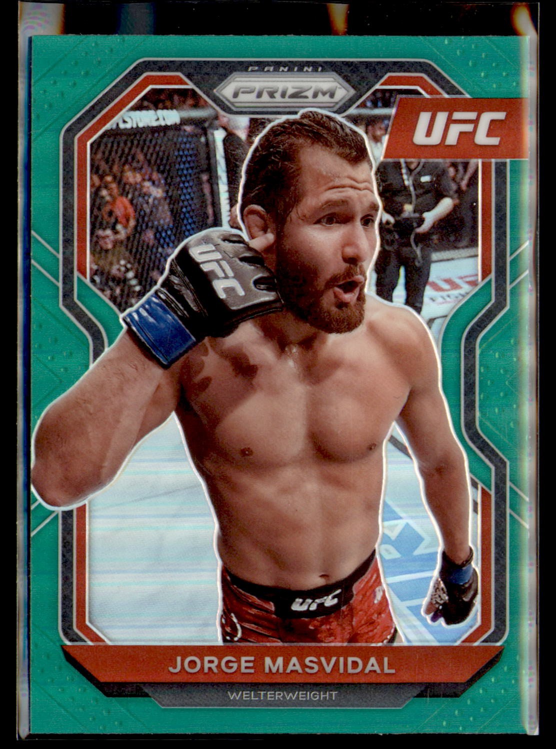 2021 Panini Prizm UFC #25 Jorge Masvidal Green