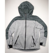Under Armour Gray  Charcoal Sweatshirt Jacket Youth Medium
