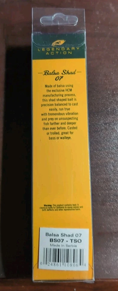 Señuelo de pesca Bagley Balsa Shad 07 plateado Foto 2 de 4