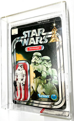 VINTAGE STAR WARS 1978 STORMTROOPER AFA 80 (C80-B80-F80) 12 BACK MOC RARE!!