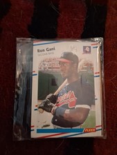 vintage 1989 MLB Baseball Card Pack 10 Cards Ron Gant MVP Wally Joyner