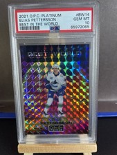 Elias Pettersson 2020-21 OPC Platinum Best In The World Mosaic PSA 10 POP 1!!!