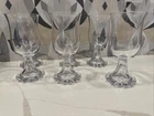 Vintage Anchor Hocking Berwick Boopie Clear Glass Water Goblets Set Of 6 EUC