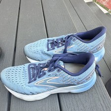 Brooks Men  s Glycerin 20 Blissful Blue Low Top Lace Up Mesh Running Sneaker